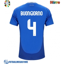 Fotballdrakt Herre Italia Alessandro Buongiorno #4 Hjemmedrakt EM 2024 Kortermet